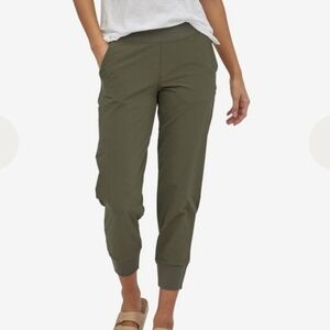 Patagonia Happy Hike Studio Pants Women’s Large Olive Green Joggers